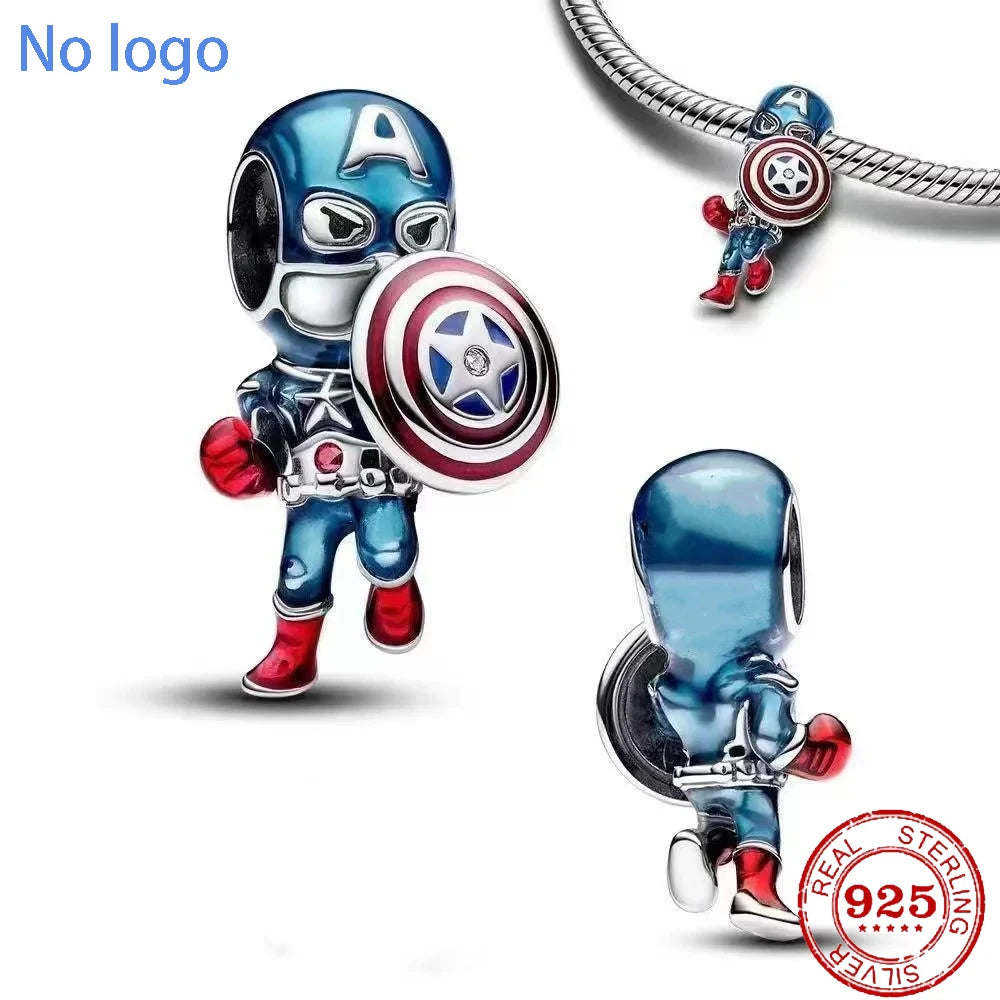 Charm Beads 925 Silver Fit Original DIY Accessories Bead for Decoration Bracelets Spider-Man Neaklace Pendant Jewelry Gifts New