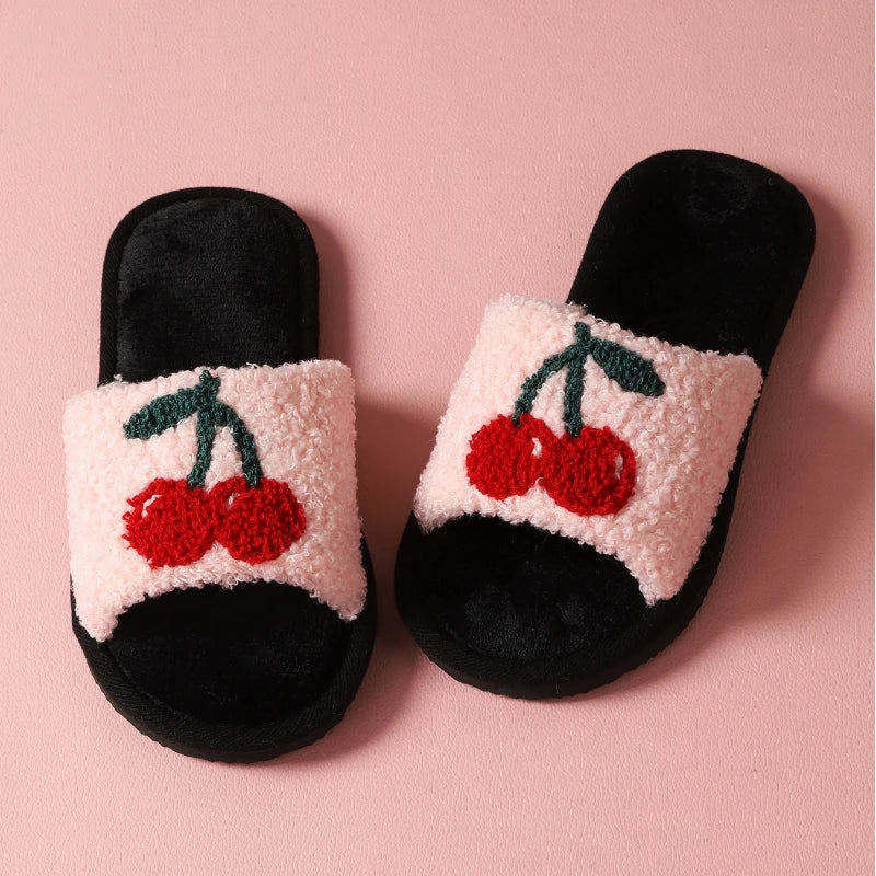 Women's Plush Furry Slippers - Soft Cozy Indoor Outdoor House Shoes