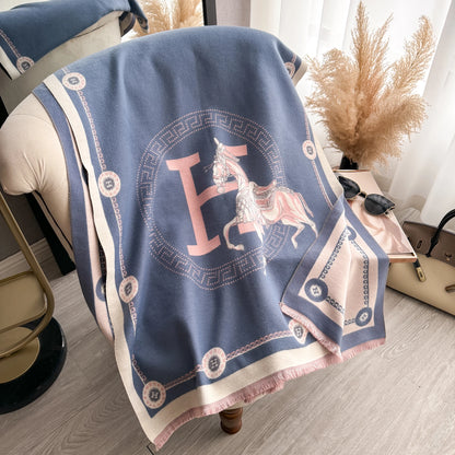 Luxury Winter Cashmere Scarf -  Warm Pashmina Blanket Poncho Shawl