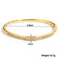 Greatera Trendy Gold Plated 316L Stainless Steel Bangles Bracelets for Women Delicate Cubic Zirconia Bracelet Party Jewelry 2024