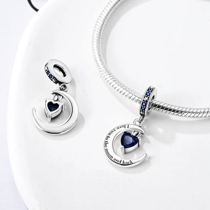 925 Sterling Silver Tree of Life, Peach Heart & Sweet Love Charm Bead | Fits Bracelets & Necklaces