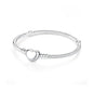 Original Sterling Silver Bracelet Love Heart Clasp Charms Beads Snake Chain Bracelets Bangles Luxury Jewelry For Women Gift