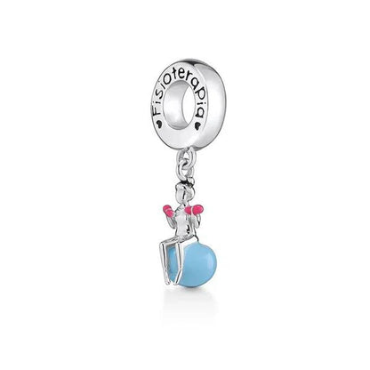 Sterling Silver Sunflower Best Friend Charm Bead - Bracelet Accessory