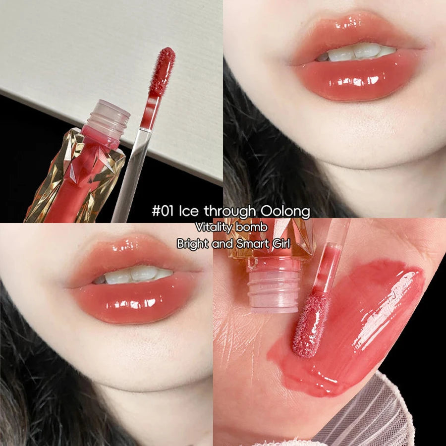 Crystal Clear Mirror Lip Gloss — Long-Lasting Waterproof Halo Effect | 6 Shades