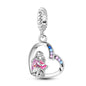 925 Sterling Silver Tree of Life, Peach Heart & Sweet Love Charm Bead | Fits Bracelets & Necklaces
