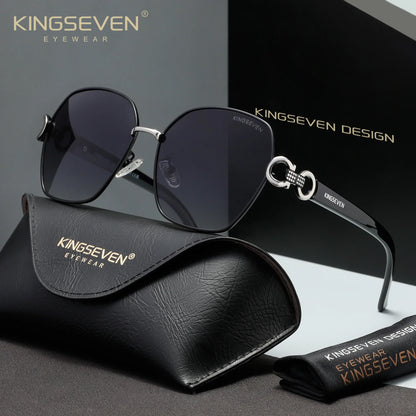 KINGSEVEN Luxury Polarized Sunglasses — Butterfly Frame UV400 Anti-Reflective | Women
