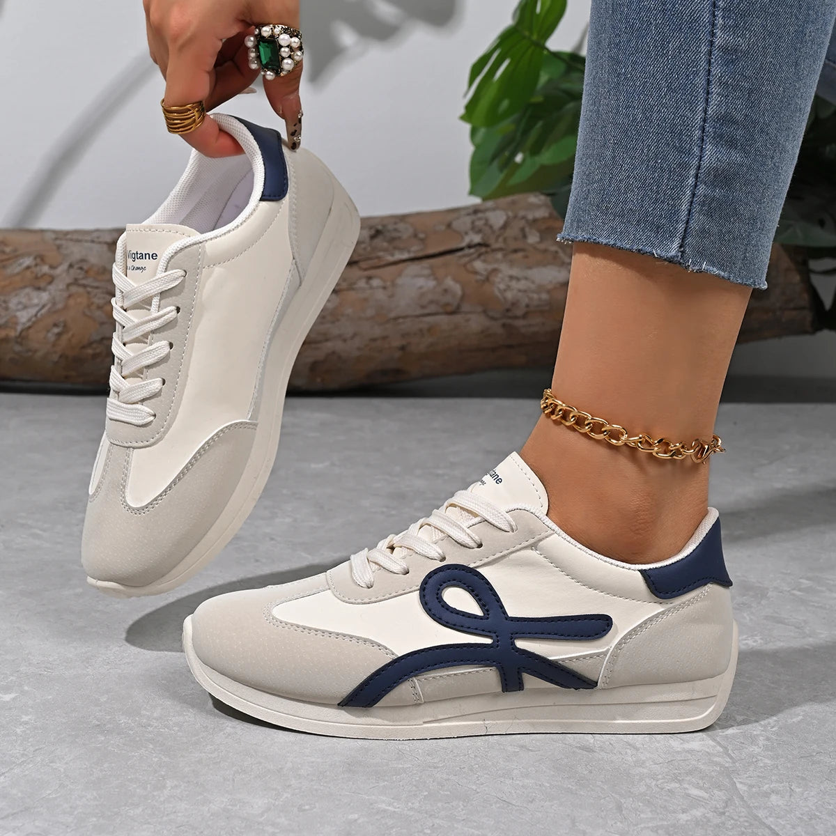 Women's Summer Fashion Sneakers - Designer Casual Comfort Shoes