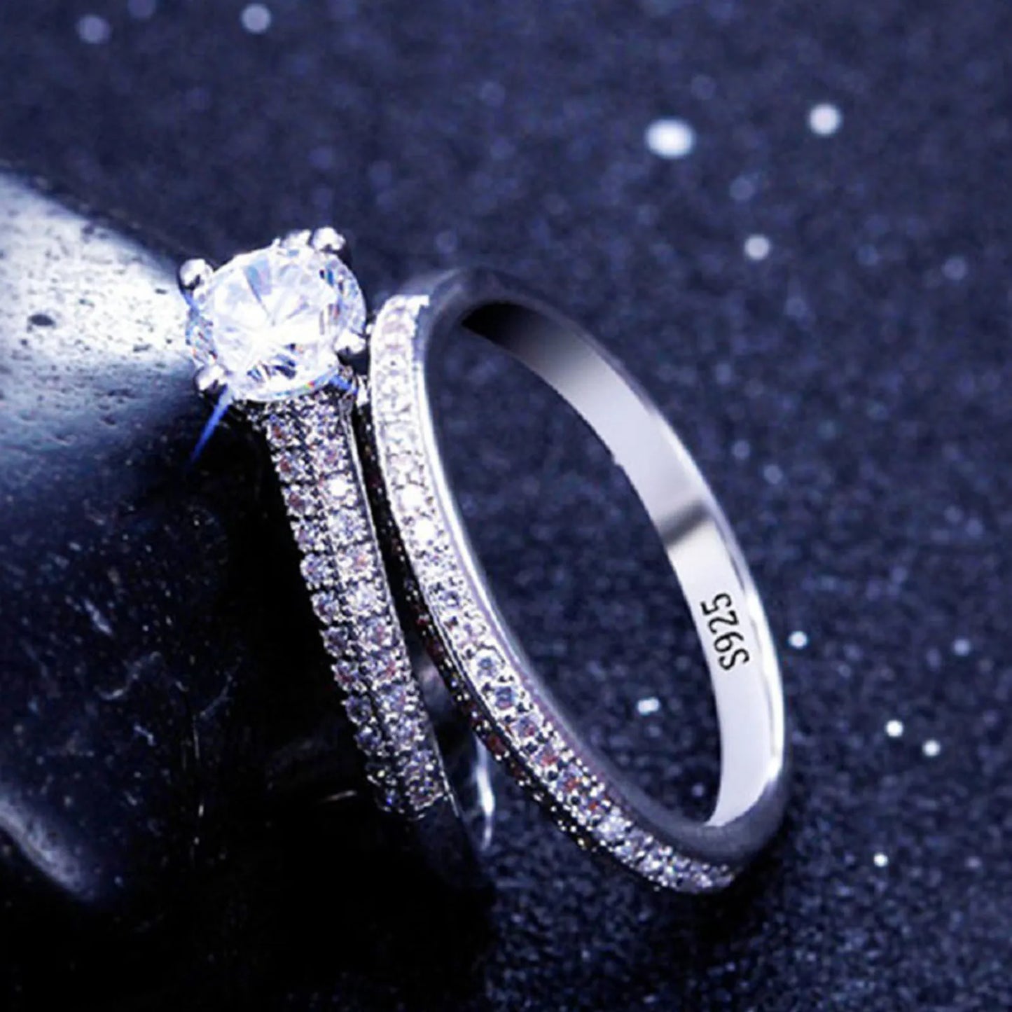 925 Sterling Silver Vintage Halo Tourmaline & Zircon Ring for Women | Sizes 6–9 | Anniversary Gift