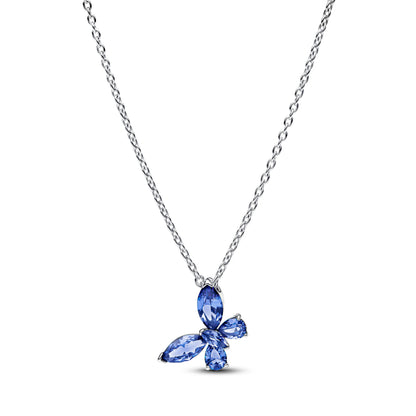 925 Sterling Silver Blue Bow Zircon Fine Jewelry | Earrings, Necklace & Ring for Women