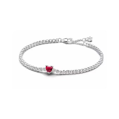 Brand new 925 sterling silver zirconia exquisite tennis star bracelet for women DIY original charm beads exquisite jewelry
