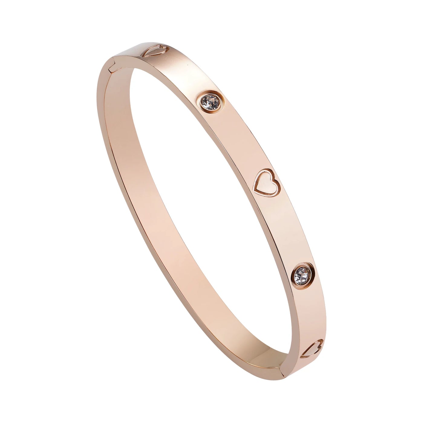 Luxury White Shell Bracelet - Titanium Steel Bangle for Women