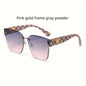 1pcs Fashionable new high-end women's sunglasses gradient color large frame UV resistant sunglasses to modify face shape