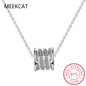 925 Sterling Silver Cubic Zircon Pendant Necklace | Classic Elegance for Women