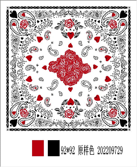 90X90cm 2025 New Women Luxury Print Satin Silk Scarves Square Scarf Hijab Neckerchief Female Hair Ribbon Headband Wrap Bandana