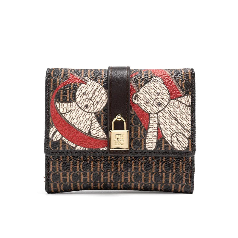 Designer Letter Print Wallet - Premium Short Wallet with Card Slots
