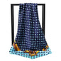 90X90cm 2025 New Women Luxury Print Satin Silk Scarves Square Scarf Hijab Neckerchief Female Hair Ribbon Headband Wrap Bandana