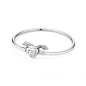 Original Sterling Silver Bracelet Love Heart Clasp Charms Beads Snake Chain Bracelets Bangles Luxury Jewelry For Women Gift
