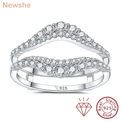 Moissanite Eternity Wedding Band — 70 Stones D VVS1 925 Silver | Ring Enhancer