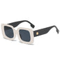 Women's Luxury Rectangle Sunglasses - Gradient Mirror UV400