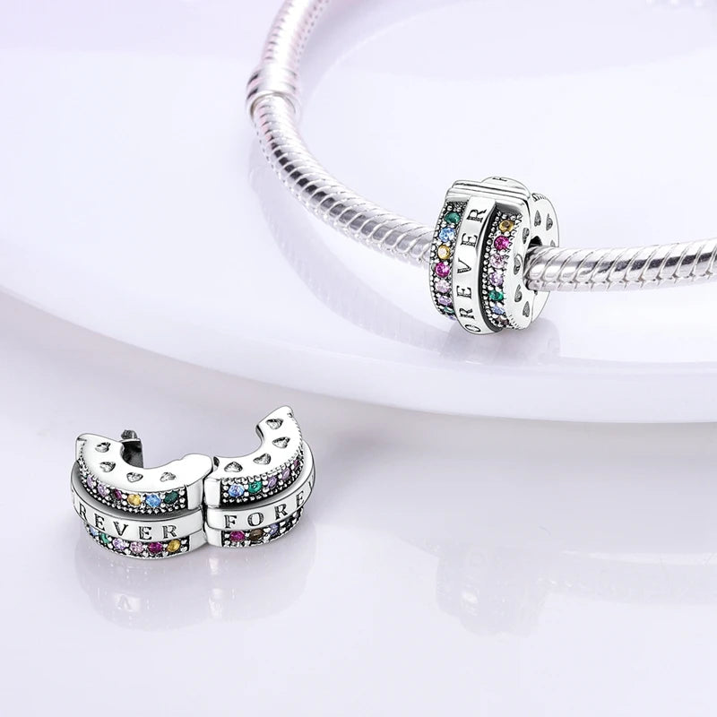 925 Sterling Silver Tree of Life, Peach Heart & Sweet Love Charm Bead | Fits Bracelets & Necklaces
