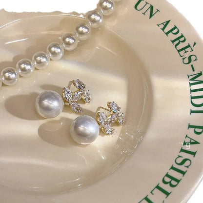 Fashion Advanced Sense Shiny Letter Zircon Earrings For Women Accessories Jewelry Gifts for Girls