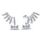 925 Sterling Silver Blue Bow Zircon Fine Jewelry | Earrings, Necklace & Ring for Women