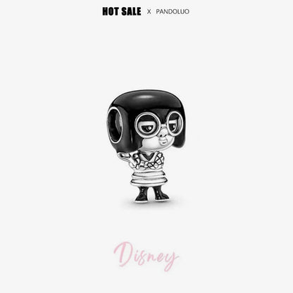 925 sterling silver charm Stitch Charm bead,Original Women Bracelet ,Necklace Pendant Jewelry Holiday gift