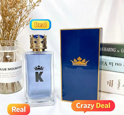 Trendy Love Neutral Perfume Spray | Blue White Porcelain Bottle | 100ml Unisex EDT