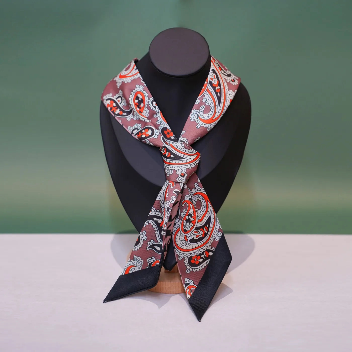 Silk Scarf Ribbon Hair Tie for Women Long Printed Accessory Bag Handle Decoration Neck Wrap Stylish Headband Multiuse