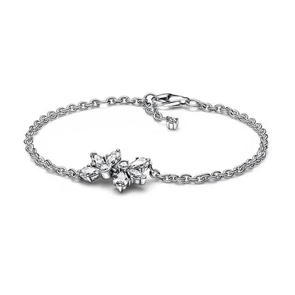 Brand new 925 sterling silver zirconia exquisite tennis star bracelet for women DIY original charm beads exquisite jewelry