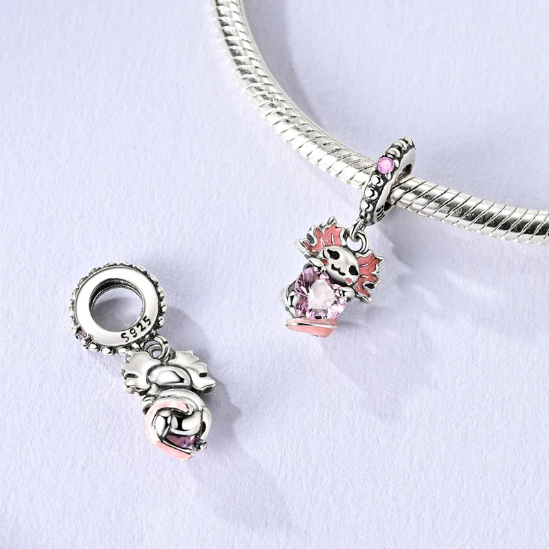 925 Sterling Silver Charm Beads | Butterfly, Crown, Heart & Perfume Bottle Zircon Charms for Women