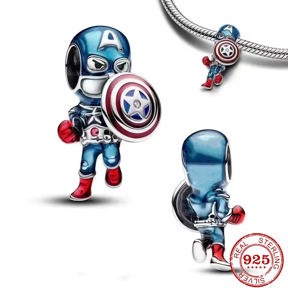 Charm Beads 925 Silver Fit Original DIY Accessories Bead for Decoration Bracelets Spider-Man Neaklace Pendant Jewelry Gifts New