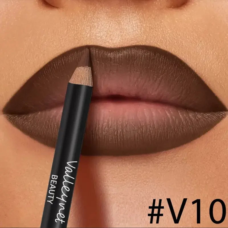 4-Piece Lip Kit Set — 3 Lip Liners + 1 Lip Glaze | Waterproof Matte Effect