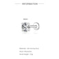 Moissanite Stud Earrings - 925 Sterling Silver, 0.03-1.2ct, D Color, GDTC Certified
