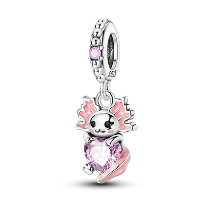 925 Sterling Silver Charm Beads | Butterfly, Crown, Heart & Perfume Bottle Zircon Charms for Women