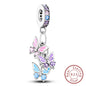 925 Sterling Silver Pink Pendant Charm Bead | Fits Pandora Bracelets & Necklaces | DIY Fine Jewelry