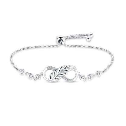 Original Bracelet 925 Silver Color Lucky Symbol Zircon Bracelet Luxury Jewelry For Woman Romantic Jewelry Valentine's Day Gifts