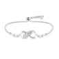 Original Bracelet 925 Silver Color Lucky Symbol Zircon Bracelet Luxury Jewelry For Woman Romantic Jewelry Valentine's Day Gifts