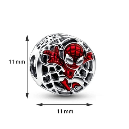 Charm Beads 925 Silver Fit Original DIY Accessories Bead for Decoration Bracelets Spider-Man Neaklace Pendant Jewelry Gifts New