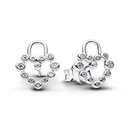 925 Sterling Silver Blue Bow Zircon Fine Jewelry | Earrings, Necklace & Ring for Women