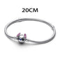 925 sterling silver charm Stitch Charm bead,Original Women Bracelet ,Necklace Pendant Jewelry Holiday gift