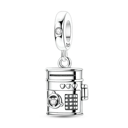 925 Sterling Silver Bear, Kart & Family Tree Charm Bead | Fits Pandora Bracelets & Pendants for Women