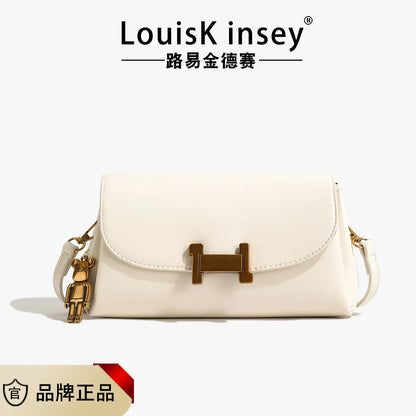 Small handbag for women in spring simple and versatile small square bag, retro and stylish commuting crossbody bag