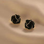 Niche Light Luxury Flower Earrings High End Temperament Women Fashion Jewelry Daily Party Wear