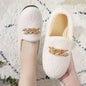 Women's Plush Moccasin Slippers - Warm House Loafers