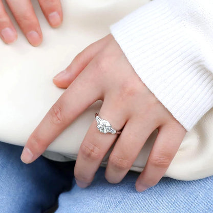 Moissanite Cocktail Ring - 925 Sterling Silver, 1ct & 2ct, D Color, NGTC Certified