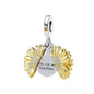 Sterling Silver Sunflower Best Friend Charm Bead - Bracelet Accessory