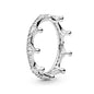 Hot selling 925 sterling silver classic dazzling crown round hearts ring exquisite women's light luxury charm ring jewelry gift
