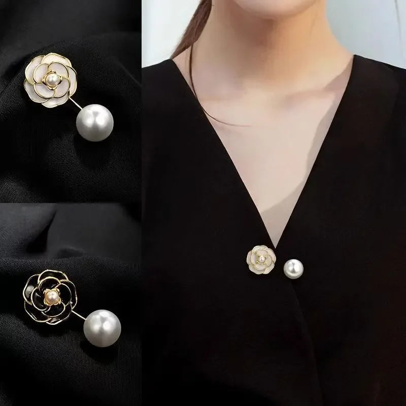 Elegant Classic White Flower Earrings Retro Rose Pearl Stud Earrings for Women Jewelry Wedding Accessories