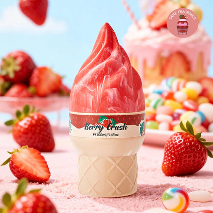 Gourmet Dessert Perfume Spray,Chocolate Cookie/Cotton Candy/Caramel Popcorn Fragrance Mist,Sweet Women Strawberry Vanilla Scent
